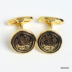Khuy măng sét Cufflinks màu vàng gold đa dạng mẫu mã - Thomas Nguyen