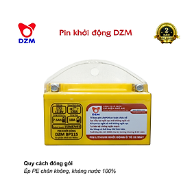 Pin khởi động Xe máy DZM BP106, Tuổi thọ 8-10 năm | Thay Ắc quy chì | Pin Lithium LifePO4 | 12V - 2.5Ah - 50A