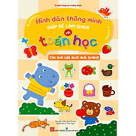 Sách - Hình Dán Thông Minh Giúp Bé Làm Quen Với Toán Học - Phù Hợp Cho Bé 2-6 Tuổi - Combo 6 Tập - Đinh Tị Books