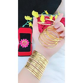 Bộ Vòng Xi Men  Mạ Vàng 18k Gồm 07 Chiếc Khóa Gài Mẫu 171.09.10