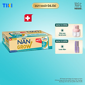 Thùng sữa bột pha sẵn Thực phẩm bổ sung Nestlé NANGROW 9(4x110ml) sữa mát công thức từ Thụy Sĩ với 100% Canxi giúp bé cao lớn vượt trội dành cho bé từ 1 tuổi