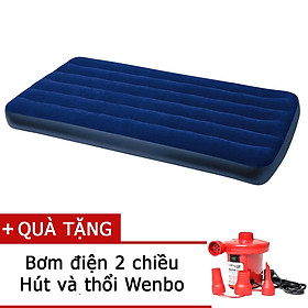 Mua Đệm hơi cao su phủ nhung cá nhân 1m 68757 (99x191x22cm) kèm bơm điện êm ái thư thái