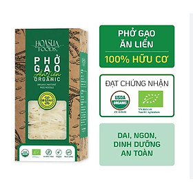 Date 05/8/24 Phở gạo ăn liền hữu cơ Hoa Sữa  FOODS 360g ( 60g x 6 ) - dai, ngon, an toàn, 100% organic