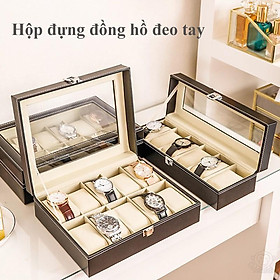 Hộp đựng đồng hồ 10 ngăn - Luxury Watch Box 10 slots - Home and Garden