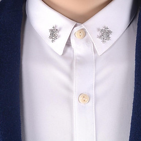 Christmas Brooch Snowflake Corsage Banquet Collar Pins Wedding Ornaments