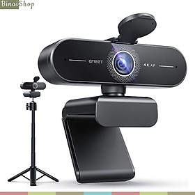 EMEET C60E / C60E Dual – Webcam Ultra HD 4K, PDAF Lấy Nét Siêu Nhanh, Mic Khử Ồn Dành Cho Học Online, Livestream Chuyên Nghiệp - Hàng chính hãng