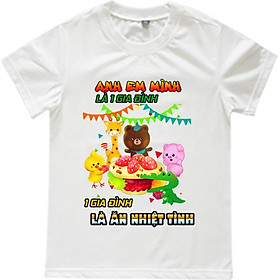 Áo Thun Nam Họa Tiết 1 Gia Đình Là Ăn Nhiệt Tình