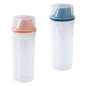 2x Sealed Cereal Container Food Dispenser Rice Storage Bin
