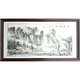 Mua Tranh thủy mạc đen trắng  Thác Nước-TM71-6