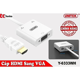 Mua Cáp chuyển HDMI Sang VGA & Audio UNITEK Y-6333 - Hàng nhập khẩu