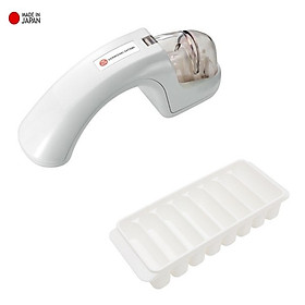 Mua Combo dụng cụ mài dao kéo cao cấp Satomi Kamizak + khay làm đá 8 viên - made in Japan