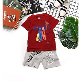 SÉT BỘ THUN CỎ 3 LÁ BÉ TRAI