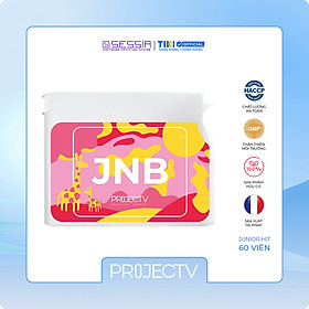 Thực Phẩm Sức Khỏe cho trẻ em JNB Junior Hit - Vóc Dáng Hoàng Gia - PROJECT V - Hộp 60 Viên nén nhai - Xuất xứ Pháp, Hàng Chính Hãng