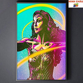 Tranh Canvas Tranh treo tường trang trí SIÊU ANH HÙNG - WONDER WOMEN 18