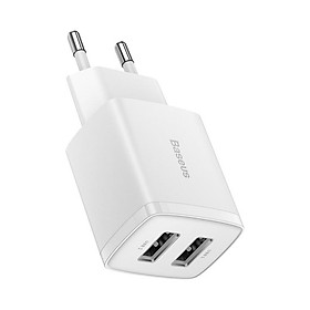 Cốc Sạc Đa Năng 2 Cổng Sạc Baseus Compact Charger 10.5W (Hàng chính hãng)
