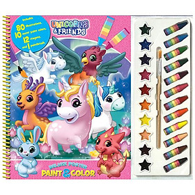 Unicorns & Friends Deluxe Poster Paint & Color