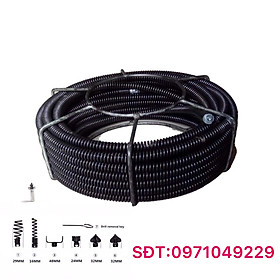 Mua DÂY THÔNG TẮC CỐNG  ĐƯỜNG ỐNG ĐƯỜNG KÍNH 16MM DÀI 19M LOẠI 1 DÀY DẶN DÙNG MÁY KHOAN