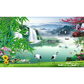 Tranh thêu động vật Die Lian Hua Con giáp tuổi Tý-YD245