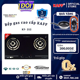 Mua Bộ Bếp ga âm viền sọc KAFF KF- 212 bao gồm: Bếp ga + chảo chống dính cao cấp + bộ van ga - Hàng chính hãng