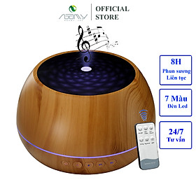 Mua  Hàng Chính Hãng  Máy Xông Tinh Dầu Phun Sương Tạo Ẩm Loa Bluetooth Dung Tích 1000ml Có Điều Khiển   Chế Độ Hẹn Giờ 1h/3h/6h/on Đèn Led 7 Màu Phun Sương Tạo Âm Trong Phòng Điều Hòa