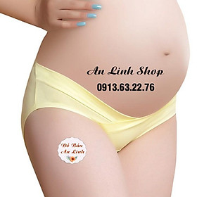 Quần lót bầu kháng khuẩn nâng mông- Quần chip bầu cotton cạp chéo Mỗi quần 1 túi zip