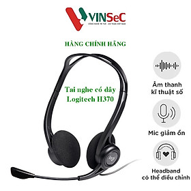 Tai nghe chụp tai logitech h370 - hàng chính hãng