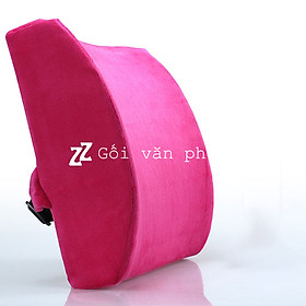 Gối Đệm Tựa Lưng Văn Phòng ZURI PILLOW GTL-01 Chống Đau Mỏi Lưng, Đau Cột Sống (Có Vỏ Vải Và Nhung)