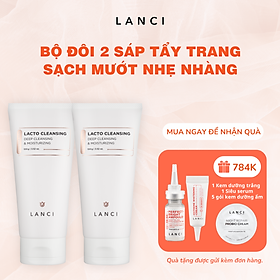 Combo 2 Sáp tẩy trang ẩm mềm LANCI sạch mụn đầu đen, da mịn không khô căng 100g x2