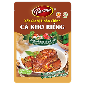 Xốt Gia vị hoàn chỉnh Barona - Cá kho riềng 80gr