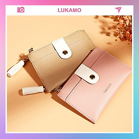 Ví nữ mini cao cấp nhỏ nhiều ngăn gấp 3 cute dễ thương đựng tiền giá rẻ VD388