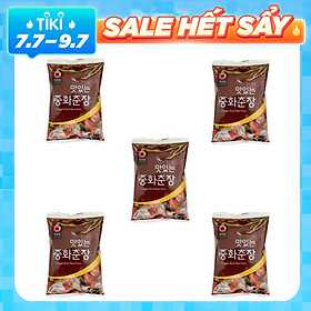 Combo 5 Gói Bột Tương Đen JAJANG Hàn Quốc Deasang 250G Gói