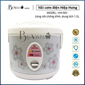 Mua Nồi cơm điện nắp gài hàng chính hãng Hiệp Hưng HH-501 Bevano  giá nồi cơm điện mini cơ 1.2L hợp lý không dính đa năng  tiết kiệm năng lượng  phù hợp với sinh viên và căn hộ nhỏ  phòng trọ tập thể