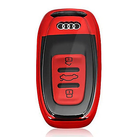 TPU Car Key Cover Button Start Smart Modle Key Case Shell for Audi A6L Q5 S6 R8