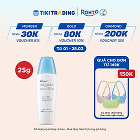 Kem chống nắng Skin Aqua cho da mụn, dạng sữa dùng hàng ngày Sunplay Skin Aqua Acne Clear Eco Việt Nam SPF 50, PA++++ 25g