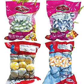 Viên Thả Lẩu, Bánh Bao Trứng Nhím, Bánh Bao Trứng Cá Hồi Malaysia Việt Nam, Phú Mark, Lacusina 5 sọc màu 500gram