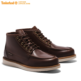 [Original] Timberland Giày Nam Newmarket II Boat Chukka Dk Brown Full Grain TB0A65ZF27