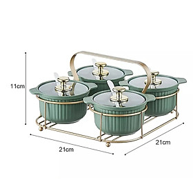 Mua Set 4 hũ đựng gia vị kèm khay