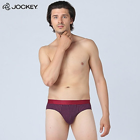 Quần Lót Nam Jockey Tam Giác Họa Tiết Thun Lạnh Kháng Khuẩn Đỏ In - J1162