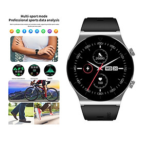 Fashion Business Music Sports Men Smartwatch Waterproof Bluetooth Call Fitness Tracker,Long Battery