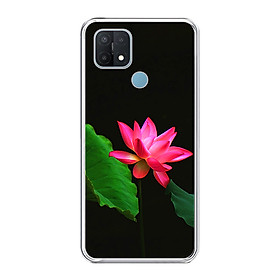 Ốp lưng dẻo cho điện thoại OPPO A15 - 7819 LOTUS06 - Hàng Chính Hãng