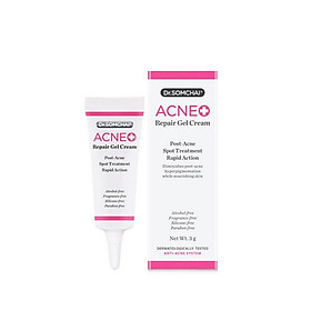 Gel thoa giúp làm mờ vết thâm của mụn và mờ sẹo của mụn DR.SOMCHAI ACNE REPAIR GEL CREAM  3g