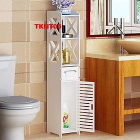 Tủ kệ để đồ có cánh TKNT04 - Tủ lắp ráp đa năng - VIENDONG ADV
