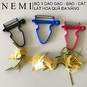 Mua Bộ 3 Dao Đa Năng Giúp Việc Gọt Bào Sợi Hay Thái Lát Hoa Quả Trở Nên Dễ Dàng Hơn Bao Giờ Hết NEMI