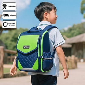 Balo Chống Gù Cao Cấp Tiện Dụng Xbags XB 3108 – Ngăn Rộng, Quai & Lưng Êm Ái, Chống Nước, Phù Hợp Cho Bé Đi Học, Đi Chơi!