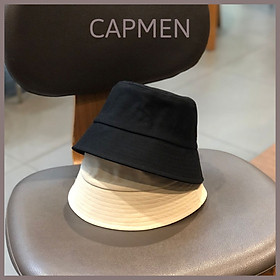 Mũ bucket trơn CAPMEN chất vải kaki dày dặn hàng Quảng Châu cao cấp