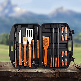 Mua Bộ Dụng Cụ Nướng Mang Đi Du Lịch 19 chi tiết BBQ Toolkits 19pcs