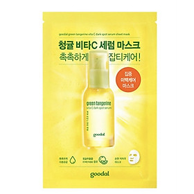 Mặt nạ dưỡng trắng da GOODAL GREEN TANGERINE VITA C DARK SPOT SERUM SHEET MASK