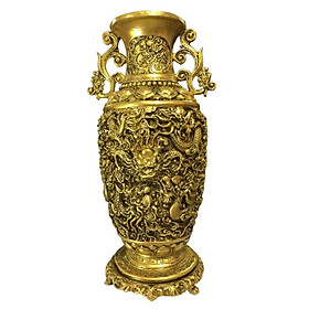 Mua Lọ hoa họa rồng size lớn CTVD2 18.2 x 16.1 x 34.9cm mạ vàng