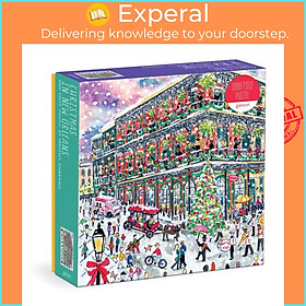 Sách - Michael Storrings Christmas in New Orleans 1000 Piece Puzzle with Squ by Galison Mudpuppy (US edition, paperback)