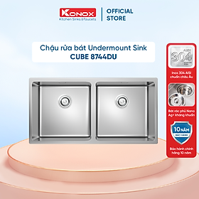 Chậu rửa bát inox KONOX Undermount Sink Cube 8744DU